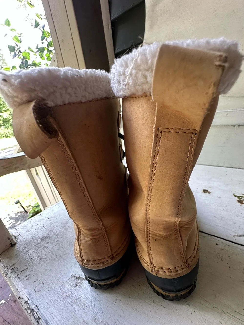 SOREL Waterproof Winter Boots in Tan and Black